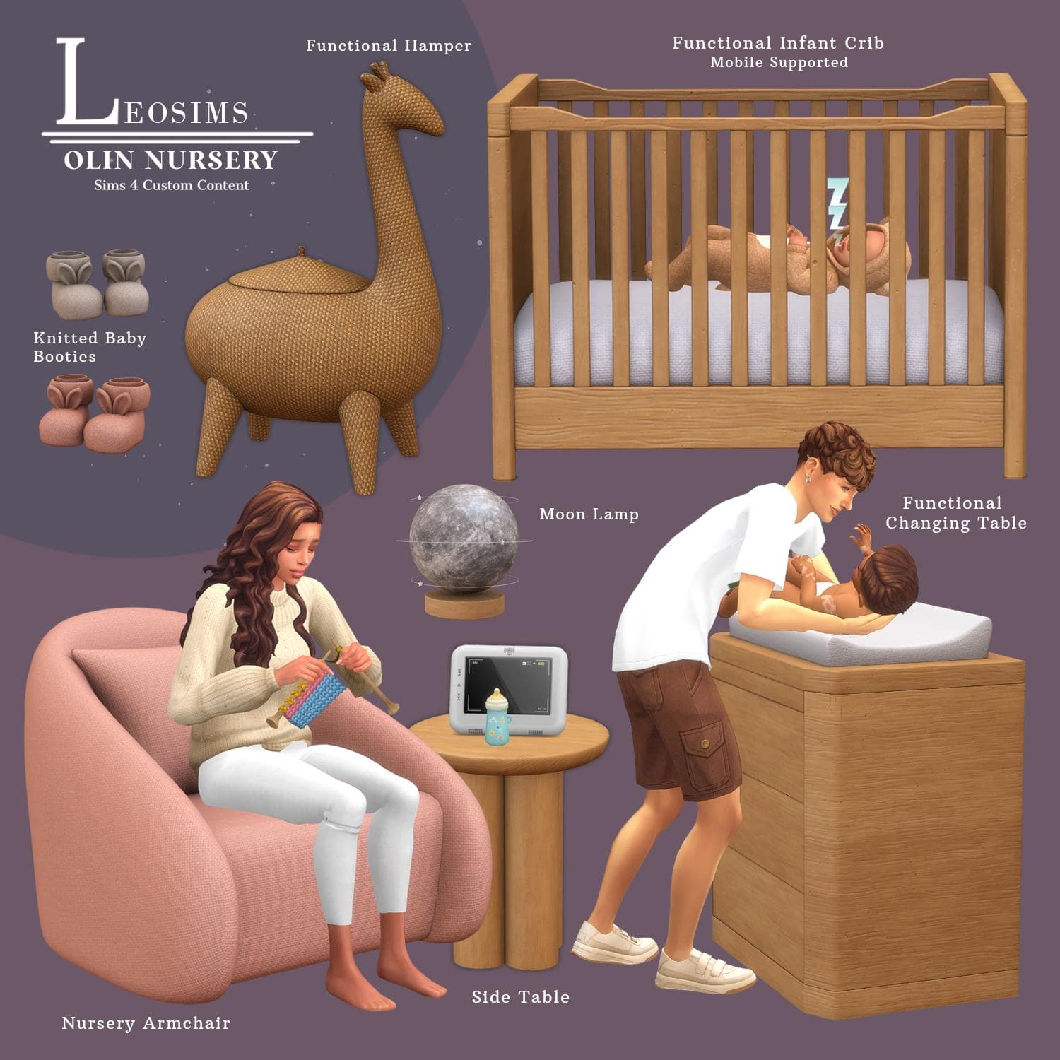 Скриншот мода Сет мебели для детской Olin Nursery